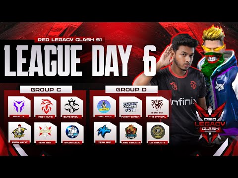 [🔴LIVE] RED LEGACY CLASH | LEAGUE STAGE G-C VS G-D | FREE FIRE @RedHawksOfficials @raadvaiyt829 