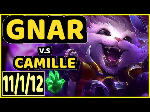 ODOAMNE (GNAR) vs CAMILLE - 11/1/12 KDA TOP CHALLENGER GAMEPLAY - EUW