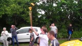 preview picture of video 'Sam Hollis - Torch-bearer London 2012 Olympic Torch Relay (Middridge Village, County Durham) B-roll'