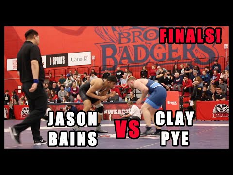 Clay Pye vs Jason Bains - 100KG Finals - 2020 Usports Wrestling