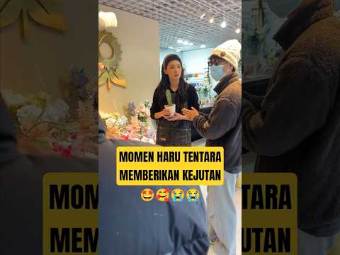 haru!! tentara ini memberi kejutan istrinya 🫡🥰😭 #funny #chinesedrama #shorts