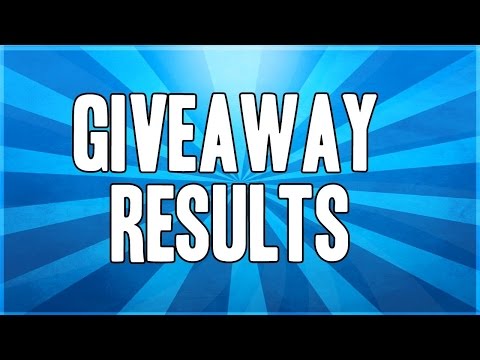 Giveaway Results
