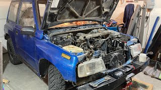 Installing Power steering and Air Conditioning on a Geo Tracker