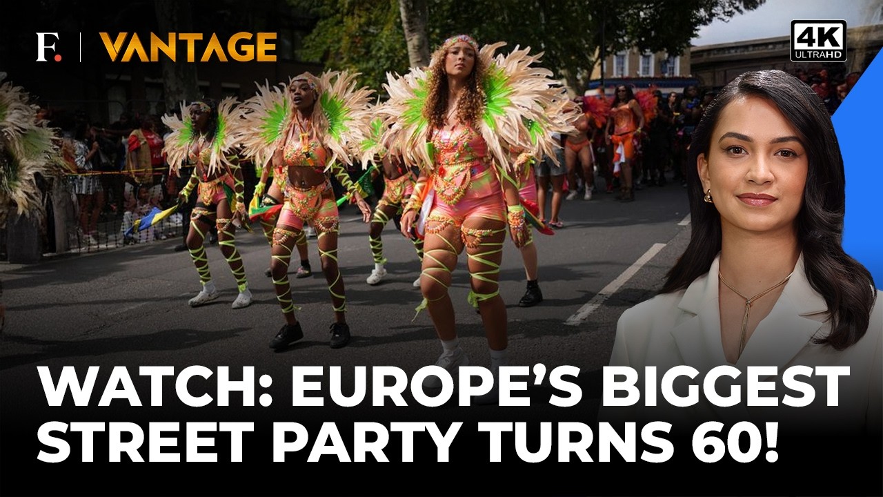 Watch: Notting Hill Carnival Marks 60 Years | Celebration of Caribbean Culture | Vantage Shots | 4K