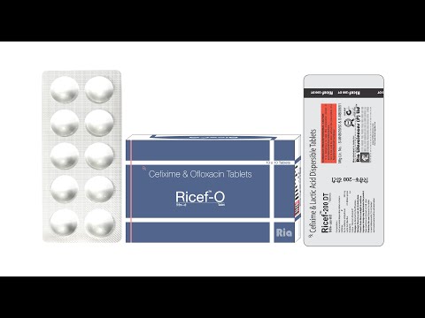 Ricef o tablet cefixime 200mg and ofloxacin 200mg tab, presc...