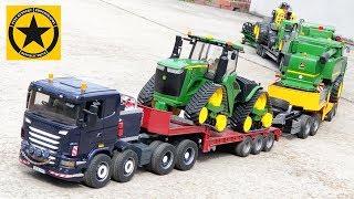 BRUDER Spielwaren MONSTER TRUCK TRAIN ♦ JOHN DEERE heavy gear John Deere 9620RX - Raupentraktor