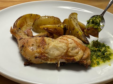 CUISSES DE POULET RÔTIES À L'AIL ET HERBES DE PROVENCE DANS L'AIRFRYER / ROASTED CHICKEN LEGS WIT