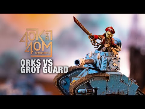 Grot Guard versus Orks! Battle made in Kit Bash Heaven! Warhammer 40k in 40m