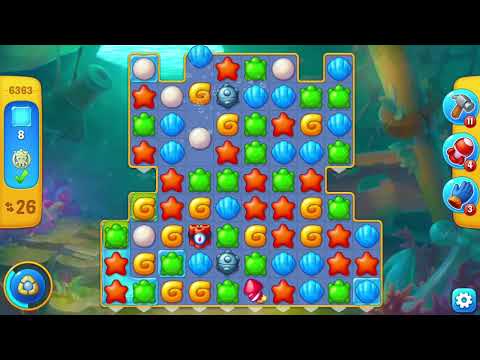 [FISHDOM Walkthrough] Level 6363 (Qua màn - Fishdom)