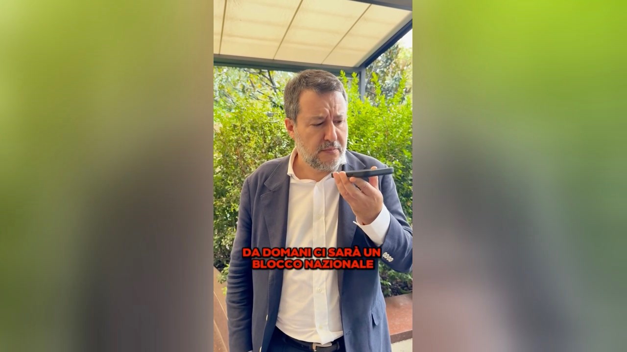 SALVINI: "AUTOTRASPORTO, BASTA CON LE BUGIE. ECCO COME STANNO LE COSE"