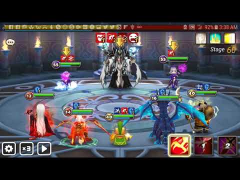Summoner War Simple Toah 60 Halphas Light Lich Run