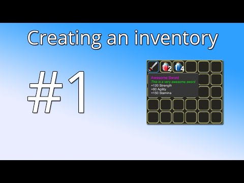 Unity Tutorial: Creating an inventory(PART 1) - The basic functionality