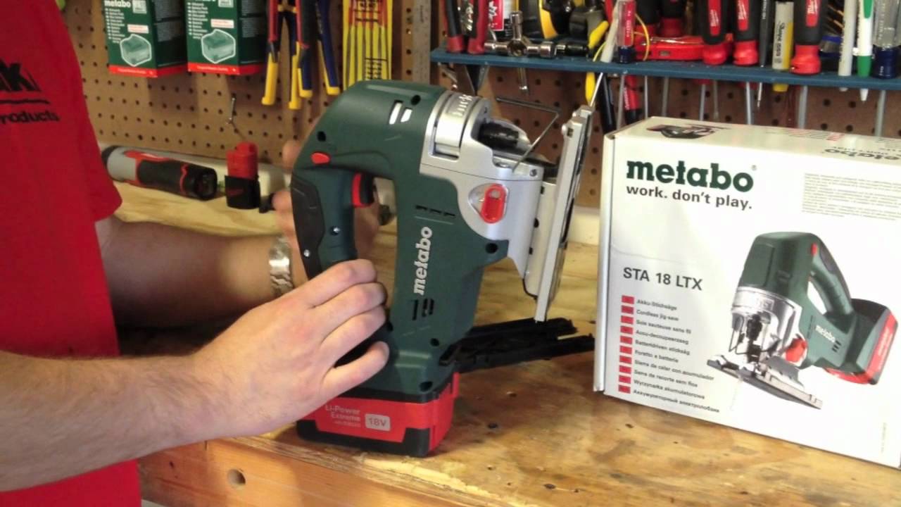 Лобзик аккумуляторный Metabo STA 18 LTX (602298850)  18.0В 0-2700ход/мин 135мм-дер 10мм-мет маятниковый без акк.