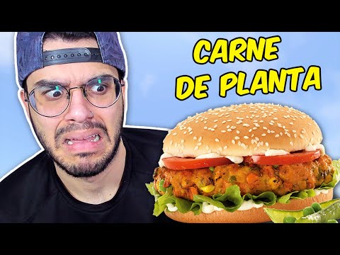 COMI UM HAMBÚRGUER VEGANO E...