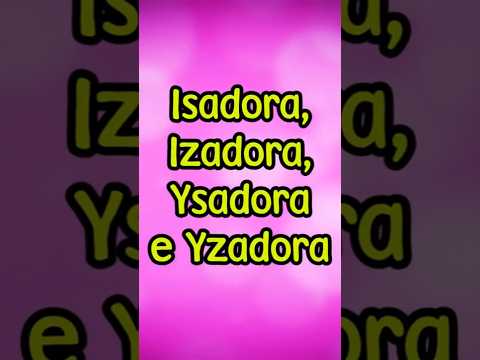 Vídeo: Isadora: significado do nome e origem