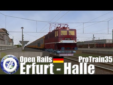 Open Rails (MSTS Compatible Train Sim) ProTrain 35 Erfurt - Halle