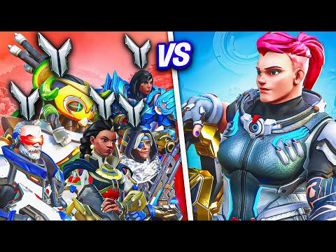 Can 1 BUFFED Top 500 ZARYA Defeat *5* Silver Players in Overwatch 2?!