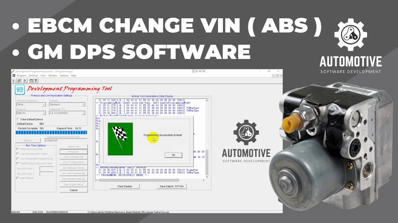 EBCM CHANGE VIN ( ABS ) | GM DPS SOFTWARE