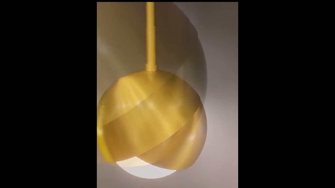 Copper ball Pendant lighting diameter 6 ”Gold