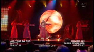 Sarah Dawn Finer Moving On 1 Live Melodifestivalen 2009 Andra Chansen