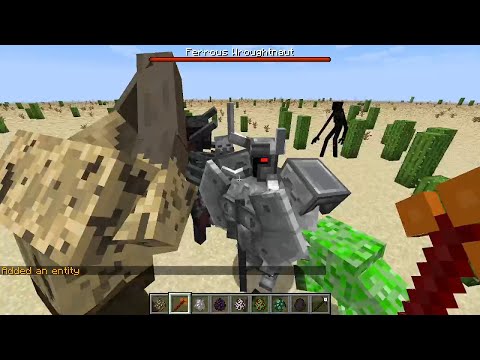 Ferrous Wroughtnaut VS All Mutant Mobs | Minecraft |
