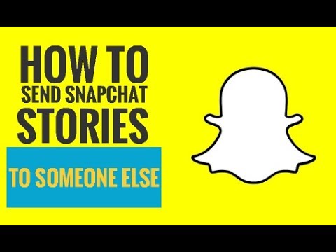 YouTube video about: How do you send someone's snap to someone else?