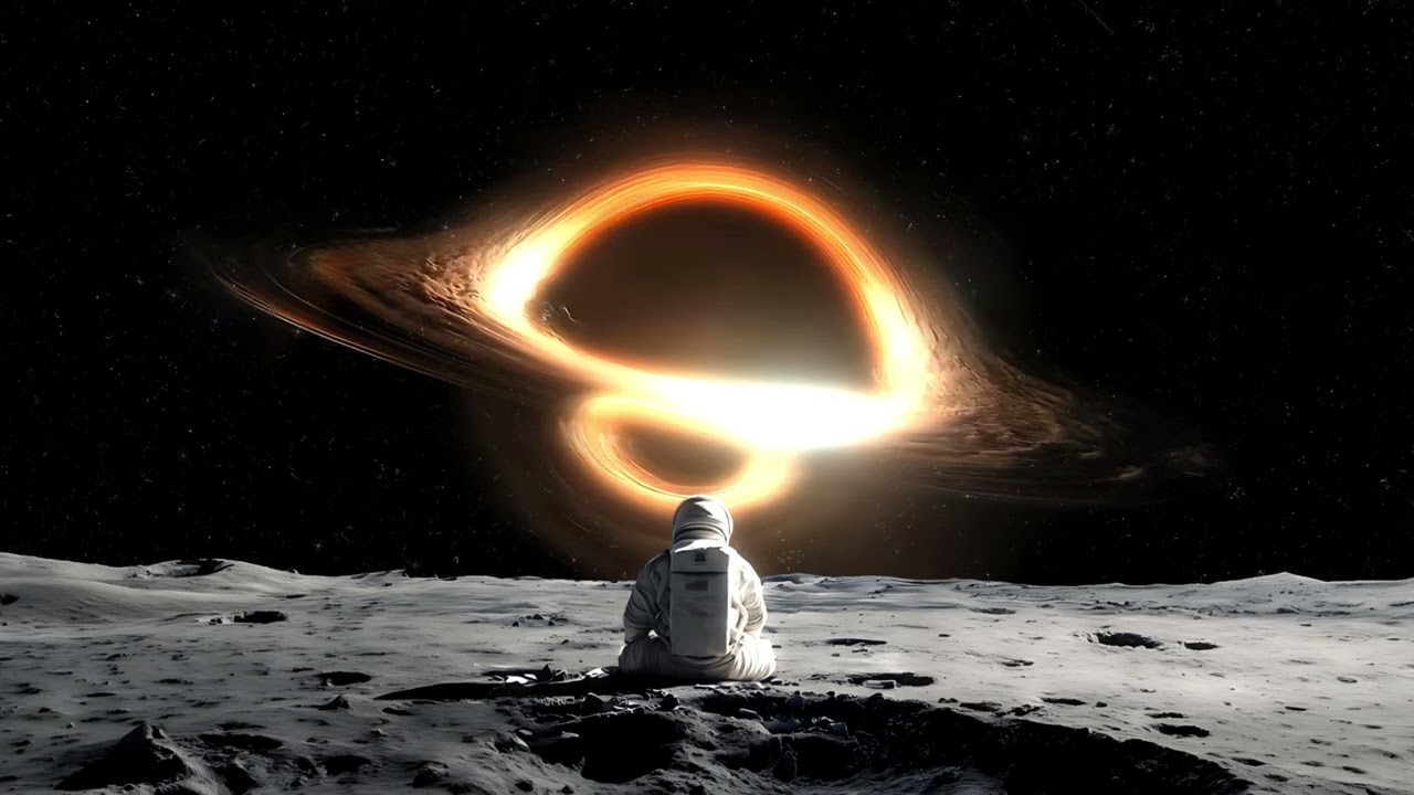 Astronaut Facing Black Hole Live Wallpaper   MoeWalls
