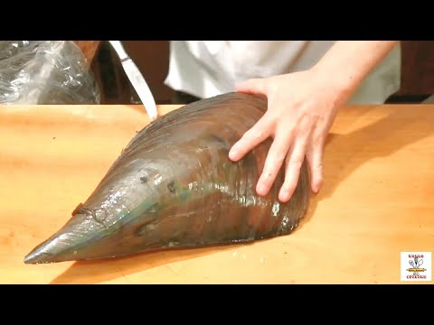 Giant Clam SCALLOPS Sashimi | JAPANESE Food...