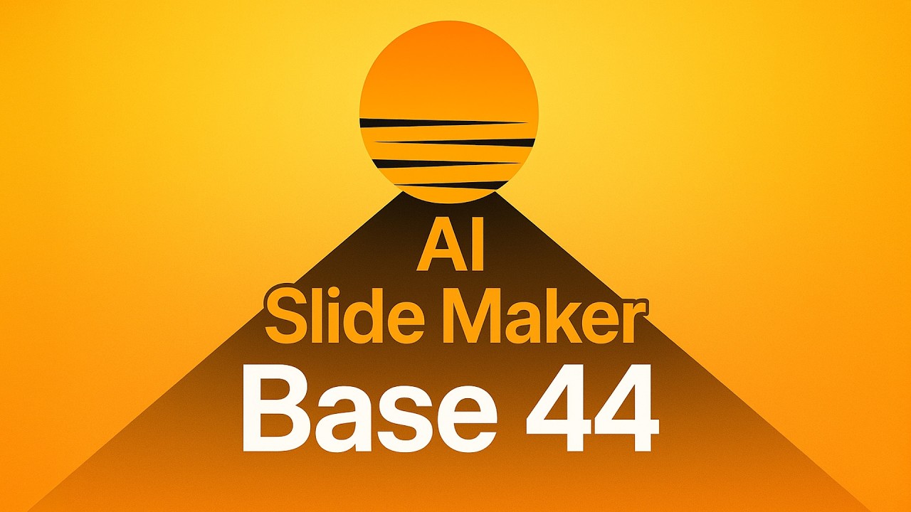 I Built an AI Presentation App in Minutes with Base44