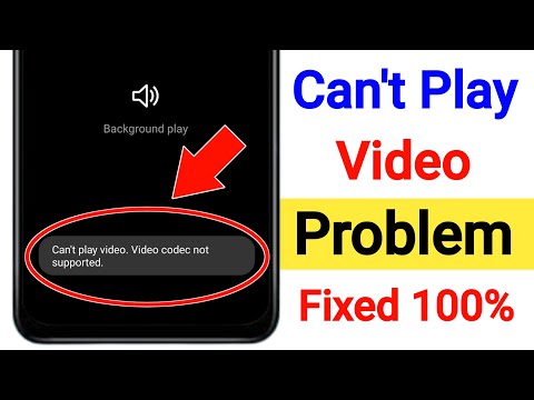 How to Fix Can't play video.Video codec not supported Problem in Android | Can't Play Video Problem
