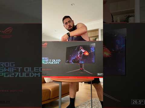 Unboxing Insane ROG Swift OLED PG27UCDM Gaming Monitor ​@_asusrog  #upgrade2rogoled #rogoledmonitor