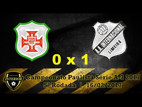PORTUGUESA SANTISTA 0 X 1 INTER DE LIMEIRA - CAMPEONATO PAULISTA SÉRIE A3 2017 - 5ª RODADA