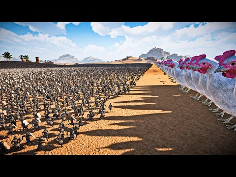 CAN 500 GIANT CHICKENS STOP 2,000,000 PERSIAN ARMY ? Ultimate Epic Battle Simulator 2 | UEBS 2