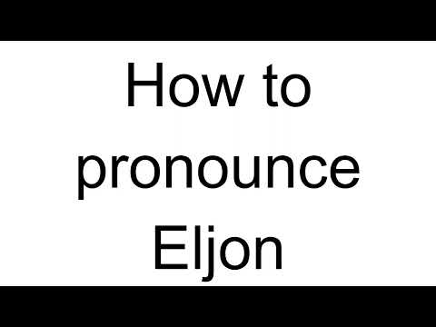 How to Pronounce Eljon (Albanian)