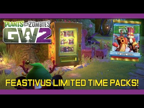 PvZ Garden Warfare 2 - New Feastivus Limited Time Packs! (Holiday Customizations)