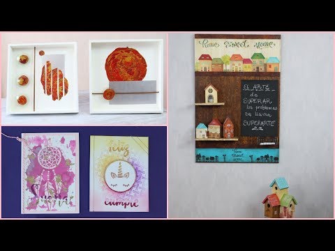 ManosalaObraTv 2018 Programa 62 - Pouring - Pintura Decorativa - Scrapbooking