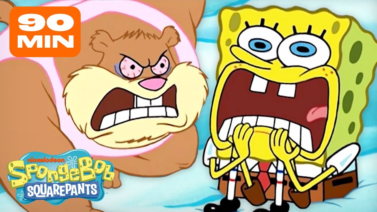 SpongeBob's ANGRIEST Moments 😡🤯 | 90 Minute Compilation | SpongeBob