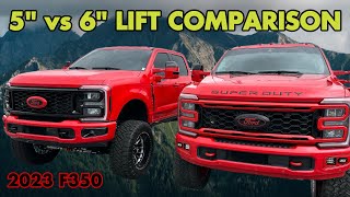 Ford SUPER DUTY 5” vs 6” LIFTED Comparison-EVEREST Trucks