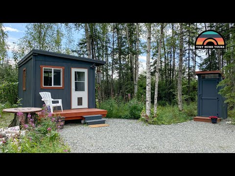 Her DIY Alaskan 10'x18' Shed Tiny House - Living Simple & Free For $3k