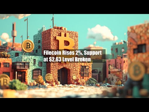 Filecoin rośnie o 2%, wsparcie na poziomie 2,63 USD zostało przełamane