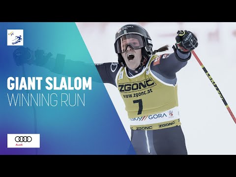 Sara Hector (SWE) | Winner | Women's Giant Slalom | Kranjska Gora | FIS Alpine