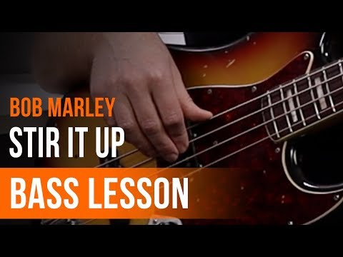 Bob Marley - 'Stir It Up' Full Song Tutorial for Bass