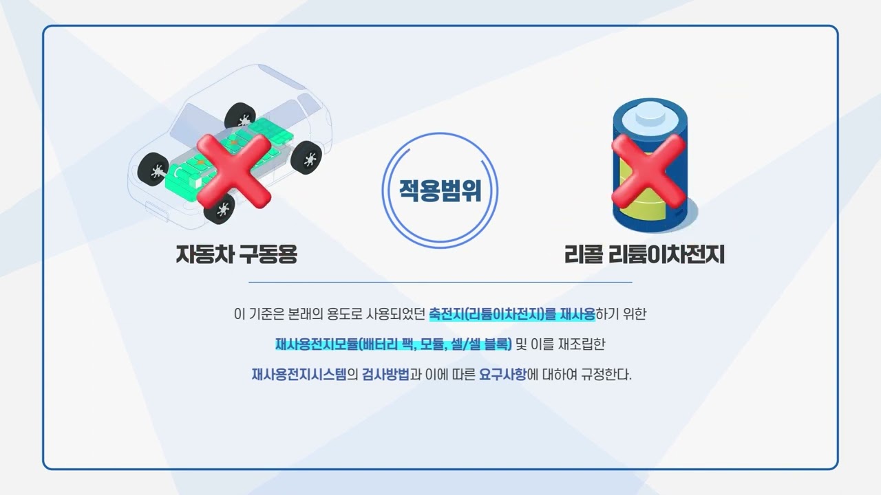 [모션그래픽] KTL 재사용전지 안전기준 홍보영상