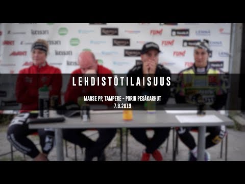 Lehdistötilaisuus Manse PP - Porin Pesäkarhut 7.8.2019