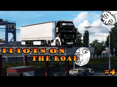★ IDIOTS on the road #4 - Funny Moments - ETS 2 Multiplayer