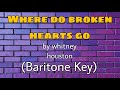 Where do broken hearts go Karaoke - Whitney Houston ( Baritone Key )