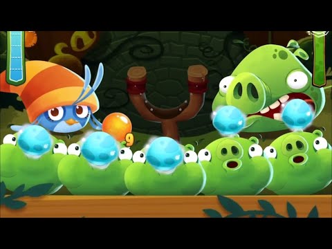 AB POP Angry Birds Level 355-358 game play hard level Win Win with high score!