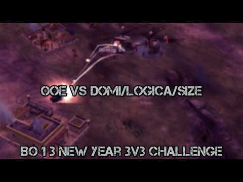 C&C Generals Zero Hour 3v3 New Year Special BO13 - Excal, Vivid, Marakar vs Domi, Size, Logica