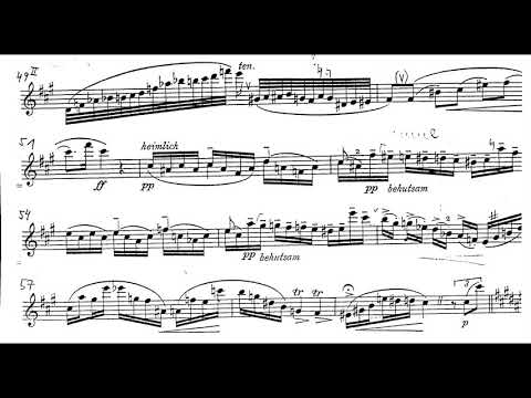 Sigfrid Karg-Elert- Sonata Appassionata in F-Sharp Minor for Flute, Op. 140 (1921) [Score-Video]