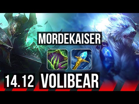 MORDEKAISER vs VOLIBEAR (TOP) | Rank 3 Morde, 8 solo kills | VN Grandmaster | 14.12